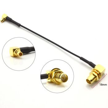 Adaptador de cable de antena FPV universal de 5,8 GHz MMCX a SMA RP-SMA macho hembra cable de extensión VTX intercambiab