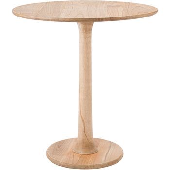 Mesa Auxiliar Morristown Madera Natural Ø 70 Cm Clp