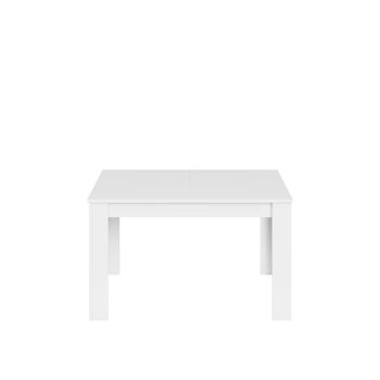 Mesa de comedor extensible blanco brillo