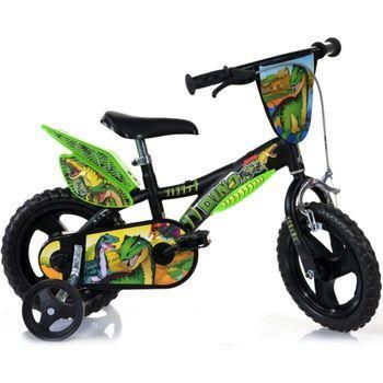 Bicicleta De Niños Dinosaur Verde 12