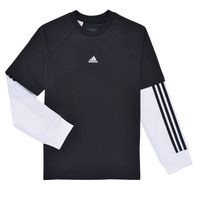 adidas camiseta manga larga street jam 2-in-1 long sleeve long-sleeve top para nino