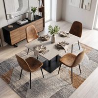 juego de 4 sillas de comedor estilo vintage