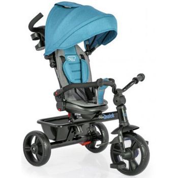 Triciclo Byox Rápido Con Respaldo Ajustable Turquesa