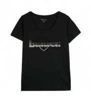 blauer para mujer 24sbldh02335 camiseta glitter degrade negro xs casual algodon manga corta