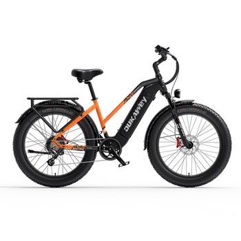 Bicicleta Eléctrica Todoterreno Dukawey Dm530 Plus, Batería De 52v 20ah, E-bike Tipo Suv, Naranja