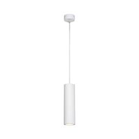 lampara de techo cilindrica en yeso blanco 25cm