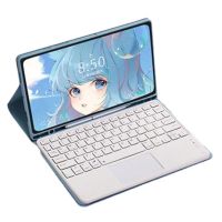 funda con teclado bluetooth royal bailey para samsung tab s8 ultra 146 azul