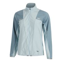 mizuno tech light chaqueta para correr mujeres-color petroleo