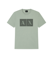 ax armani exchange para hombre 8nztckz8h4zu7210 camiseta casual verde s algodon manga corta