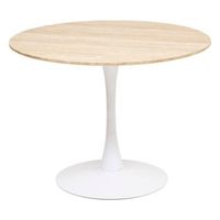 mesa de comedor elias blanca d102x76cm