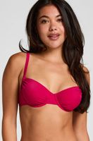 hunkemoller top de bikini bardolino con aros y relleno rosa