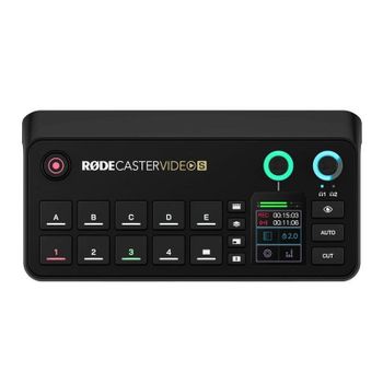 Consola de producción RODE RODECaster Video S FullHD XLR/TRS/HDMI/USB-C