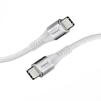 Cable USB-C a USB-C Intenso 1,5 m Blanco Carga Rápida 60W