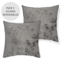 nordic home pack 2 fundas de cojin decorativas burbujas gris