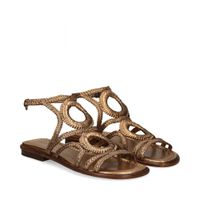 pons quintana sandalias planas mujer - marron talla 39