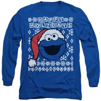 Sesame Street Camiseta manga larga Ugly Christmas para hombre