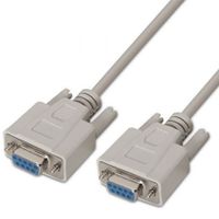 cable serie rs232 aisens a112-0066 db9 hembra a db9 hembra 18m beige hasta 16mbps