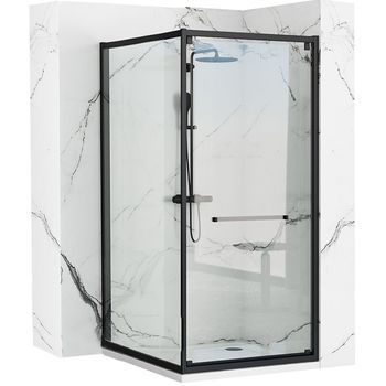 Cabina De Ducha Rea Space In 80x100 Black