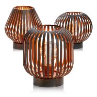 bo black iron led lantern