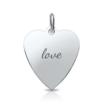 Colgante corazón de acero inoxidable