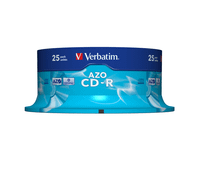 cd-r verbatim 25 unidades 52x azo 43352