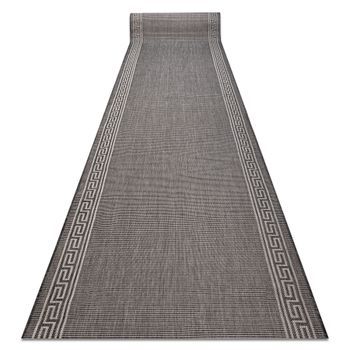 Alfombra De Pasillo Sisal Sion 20446 Marco, Llave Griega Tejido Plano  70x490 Cm