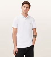 all saints para hombre m075pb polo reform blanco xl casual algodon manga corta