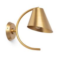 aplique de pared metal edern dorado