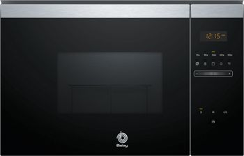 BalayMicroondas integrable con grill Cristal negro - acero inox 3CG4172X2