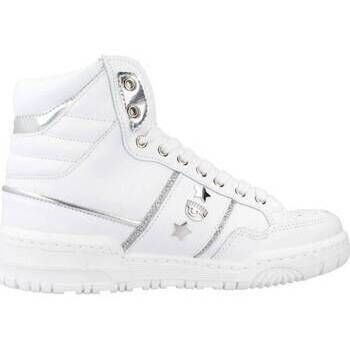Chiara Ferragni Deportivas Moda Sne Cf1 High White Leath para mujer