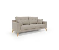 danish sofa moderno de tela suave e impermeable 166 cm beige