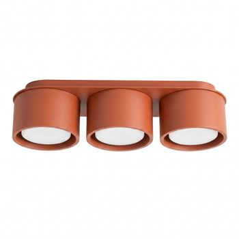 Plafone ocre rojo aluminio alt. 8.2 cm