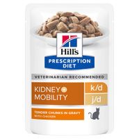 hills prescription diet kd  mobility sobres para gatos - 24 x 85 g