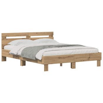 Estructura De Cama Roble Artisan 120 X 200 Cm Vidaxl