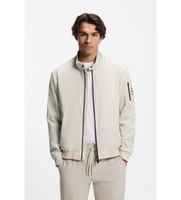 boss para hombre 50556129 cazadora repelente al agua con ribete doble beige s casual poliamida