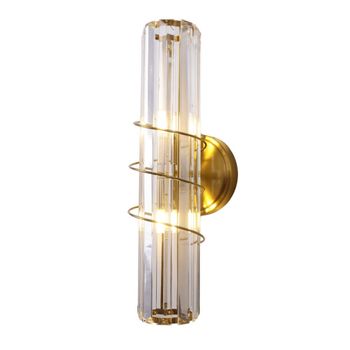 Aplique metal y vidrio  40 cm
