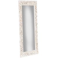 espejo de pared de madera blanco 60x120x25h cm