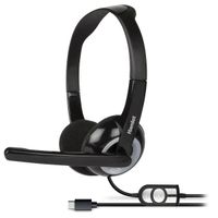 hamlet hheadmus-c auricular y casco auriculares alambrico diadema llamadasmusica usb tipo c negro