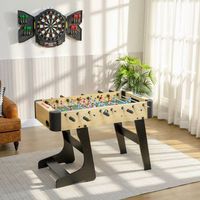 futbolin plegable sportnow de mdf acero 118x1075x78 cm natural