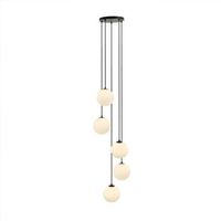 lampara colgante de cristal suna - 5 luces
