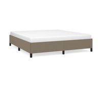 estructura de cama de tela gris taupe 160x200 cm