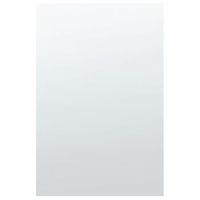 espejo de pared de vidrio plateado 40 x 60 cm sin marco accesorio angers