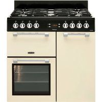 leisure cookmaster 90 dual fuel range cooker - cream cream