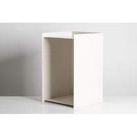 mesa auxiliar metalica 55 x 34 x 34 - blanca