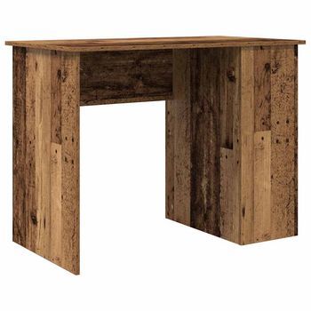 Escritorio De Madera De Ingeniería Envejecida 100x55x75 Cm Vidaxl