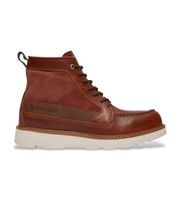 timberland para hombre tb0a6ce2em61 botas impermeables britton mills marron 50 piel plano cordones casual outdoor