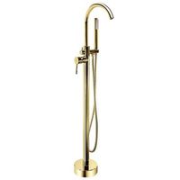 grifo de banera de piso rea lungo gold