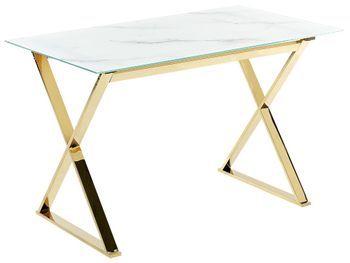 Mesa de comedor de vidrio 4 personas l120