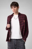 camisa de franela regular