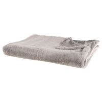 manta de tejido de poliester gris 150 x 200 cm mullido suave dormitorio sala de estar moderna chaab